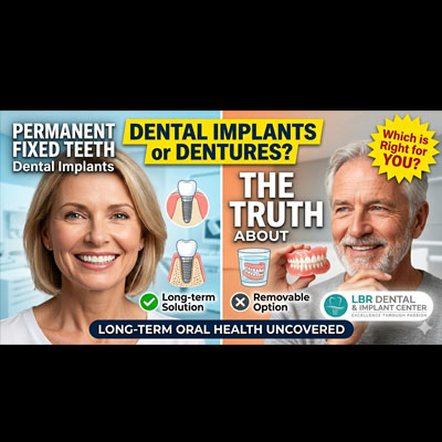 Dental Implants or Dentures : The Truth About Permanent Fixed Teeth and Long-Term Oral Health